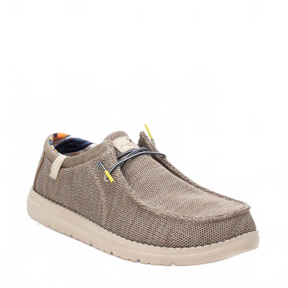 NEW XTI men's 14357601 sneaker in taupe
